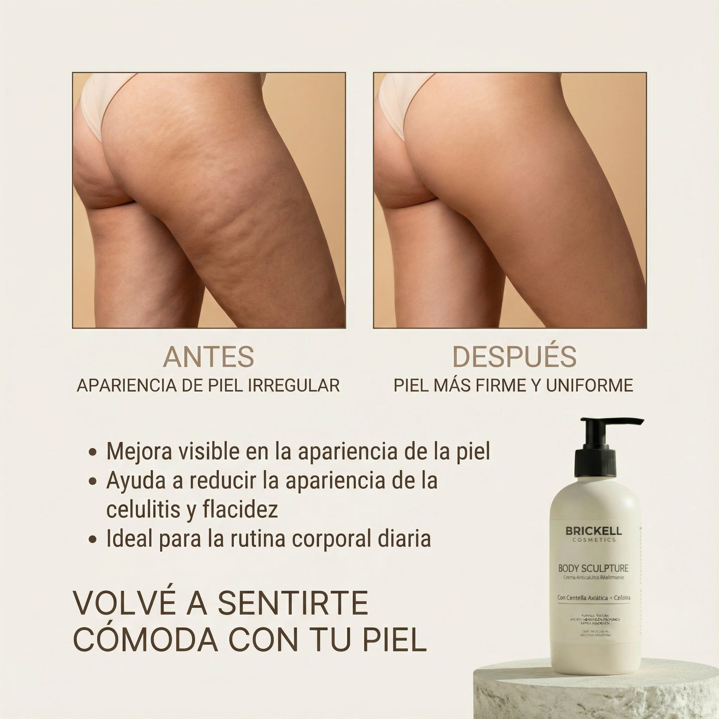 BodySculpture Alta Cosmética – Tratamiento Corporal Anticelulitis, Reafirmante y Tonificante – 230 ml