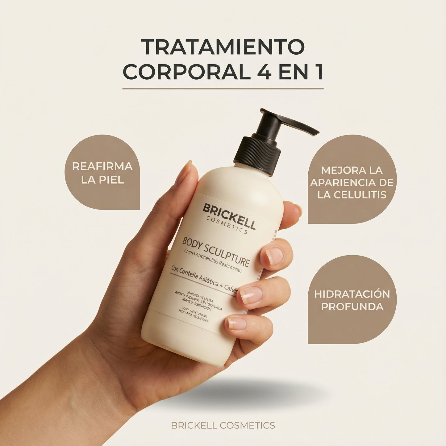 BodySculpture Alta Cosmética – Tratamiento Corporal Anticelulitis, Reafirmante y Tonificante – 230 ml